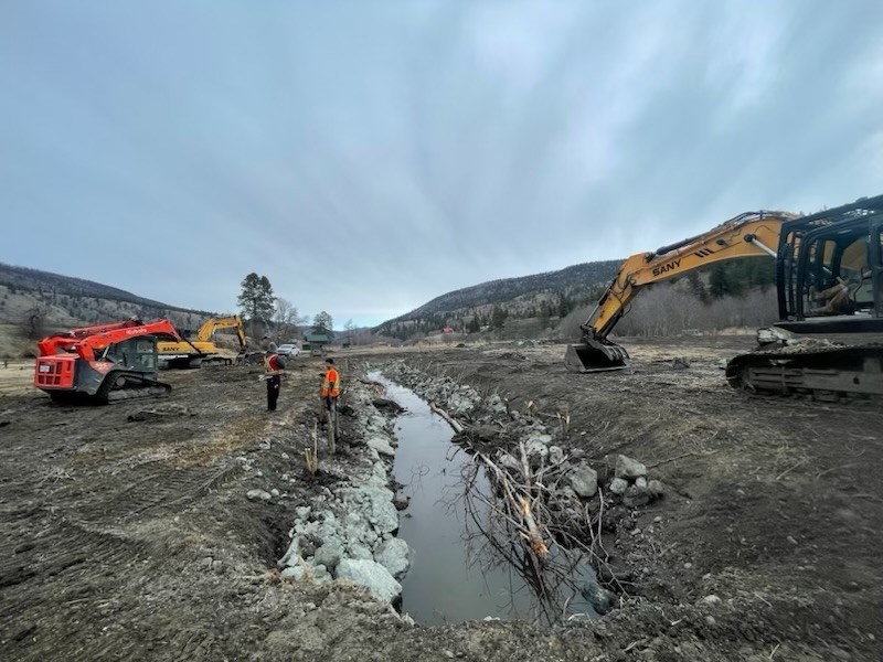 A channel for juvenile coho salmon has gone through a renovation, carried out by the Bonaparte First Nation.