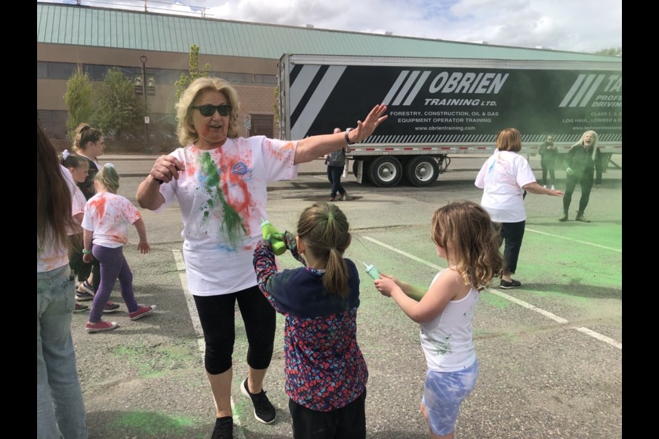 This is the first in-person Hospice Colour Walk since the event started in 2019. 