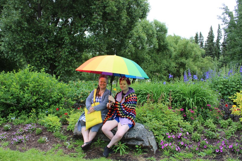 Despite a little bit of rain the Pride Picnic was well attended 