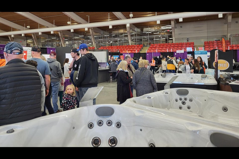 Hot tubs are everywhere at the Canadian Home Builders' Association of Northern BC's  Home & Garden Show at the Kin Centres in Prince George this weekend.
