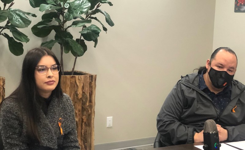 MLIB Deputy Chief Jayde Chingee and Lheidli T'enneh Councillor Joshua Seymour announce the newly formed Indigenous Education Leadership Table.