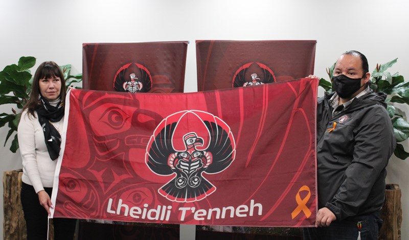 Lheidli T'enneh Orange Ribbon Flag