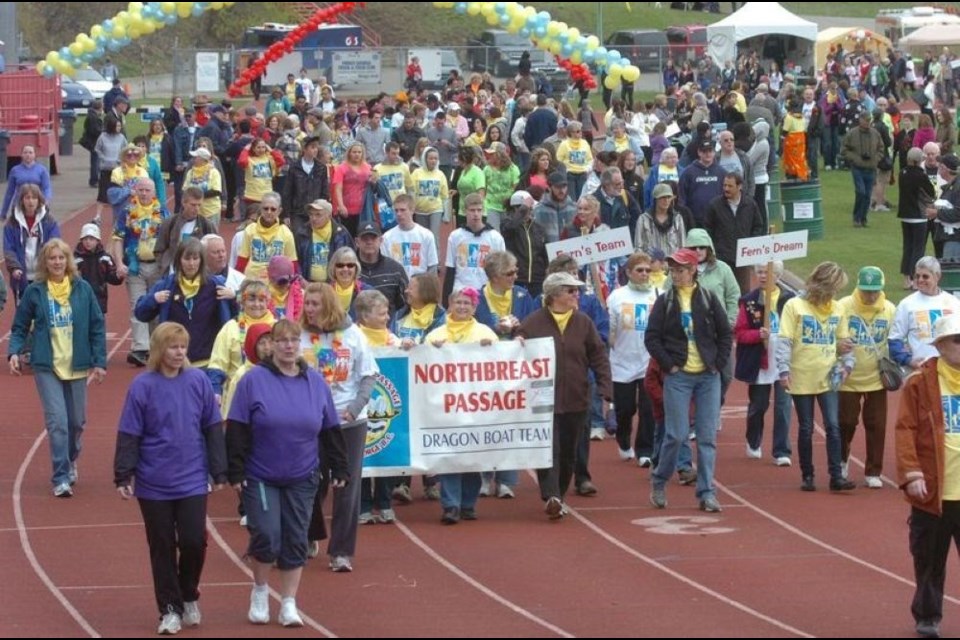 Back in its heyday the Prince George 24-Hour Relay for Life raised more than $500,000 during one event for the Canadian Cancer Society. Here is the beginning of the mega fundraising event in 2011 held at Masich Place Stadium.