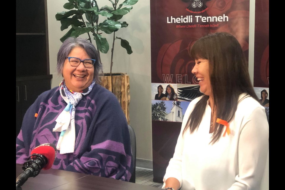 AFN Chief RoseAnne Archibald met with Lheidli T'enneh Chief Dolleen Logan on a tour of northern B.C. this year. 