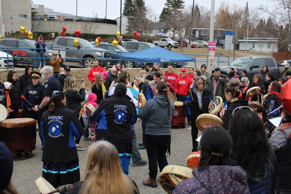 UHNBC Drummers Group 2 anniversary drumming crowd