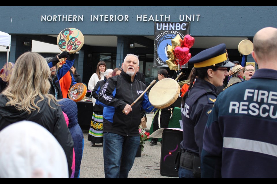 During the UHNBC Drummers Group second anniversary celebration many took part in the drumming led by one of the founding members of the UHNBC Drumming Group Ivan Paquette.