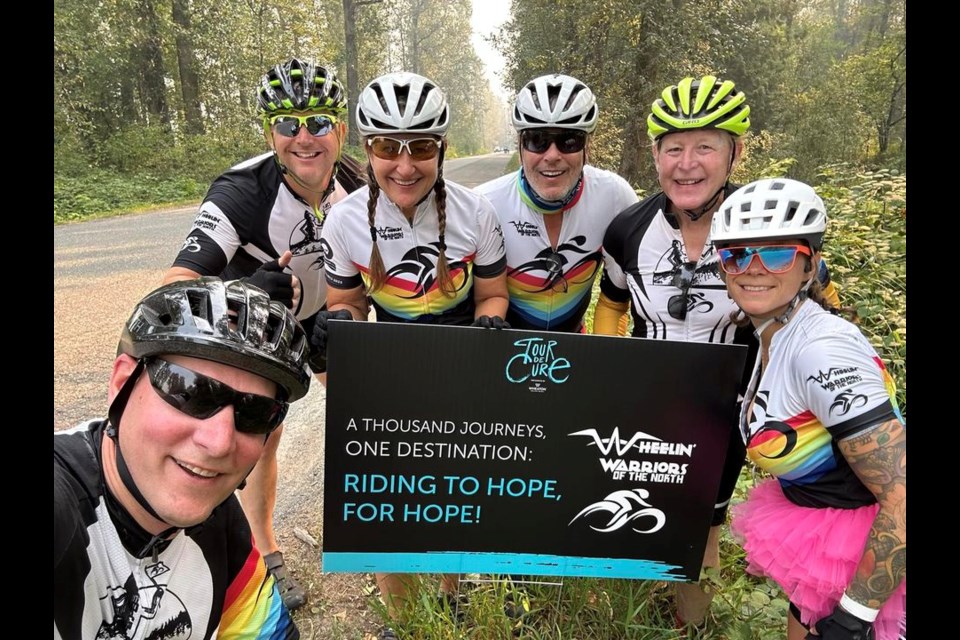 The Wheelin' Warriors of the North rode in the Tour de Cure this past weekend in the Lower Mainland and raised $292.445 for cancer research.