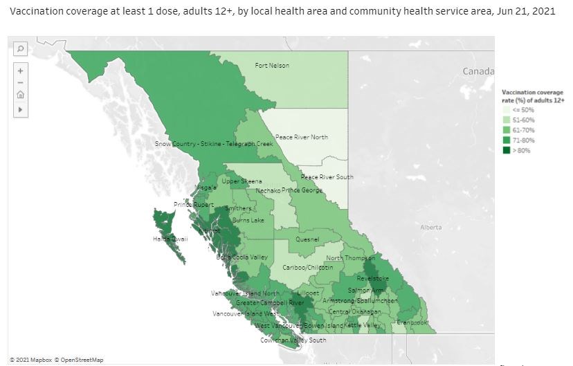 vaccine delivery June 21, 2021