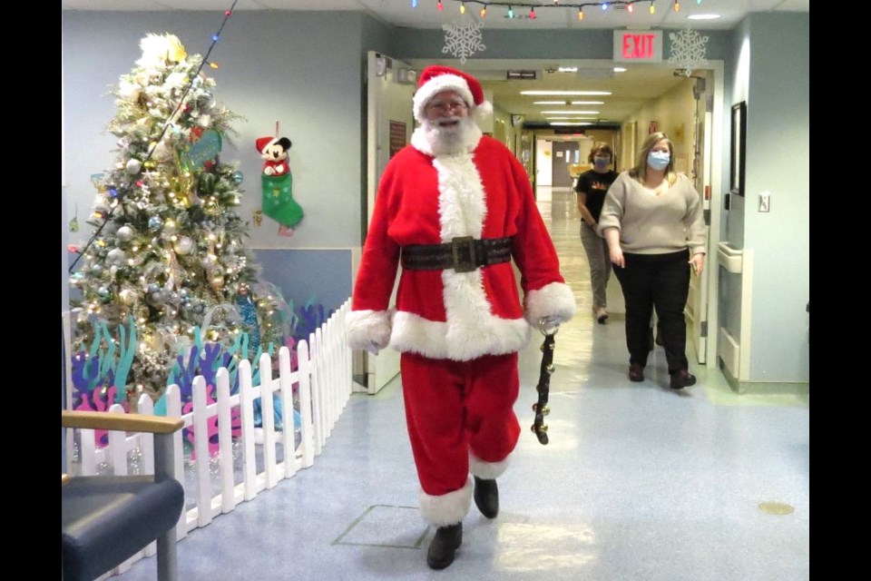 Santa made his way into the UHNBC pediatric unit to visit with the children and staff recently to offer a little cheer.