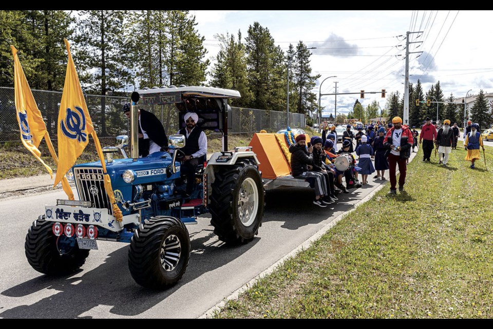 The Guru Nanak Darbar Sikh Society takes part in the Nagar Kirtan, a holy procession held as part of the celebration of Vaisakhi, a spring harvest celebration Saturday morning. The march was held from the Gurdwara at 4298 Davis Road arriving at CN Centre at noon, where people gathered to enjoy food booths and traditional hymns and displays, before making their way back the Gurdwara. 
