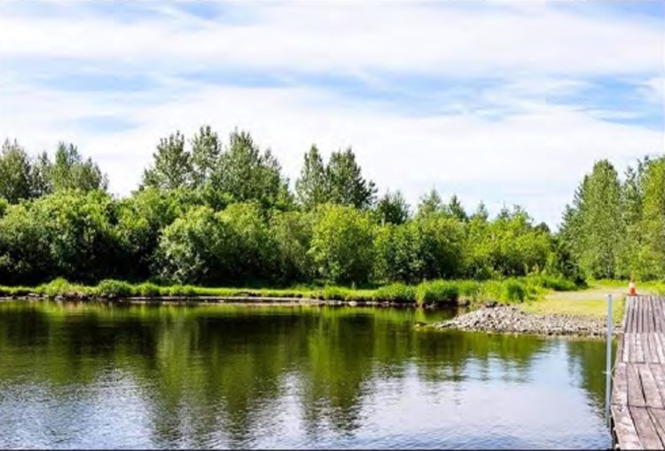 The site of a proposed 100-campsite resort is seen in an undated photo presented as part of a report to the Regional District of Fraser-Fort George board on Thursday.