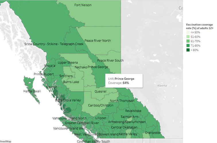 17 COVID map Tuesday