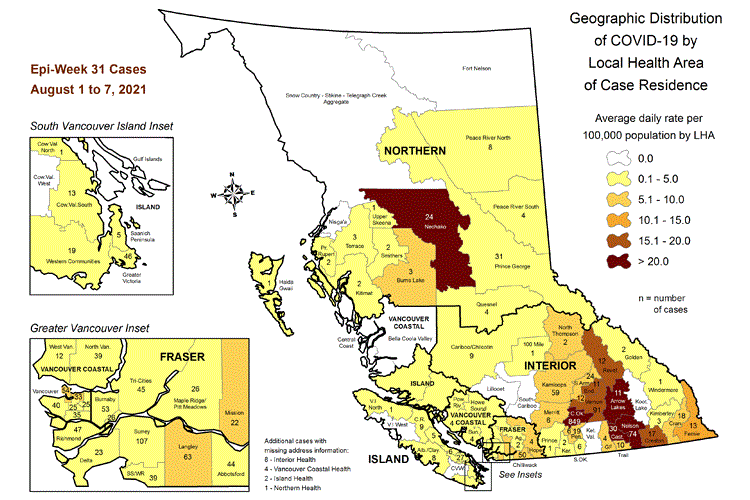 COVID map Aug 12