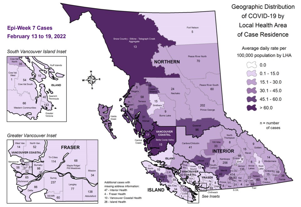 COVID map Feb 24