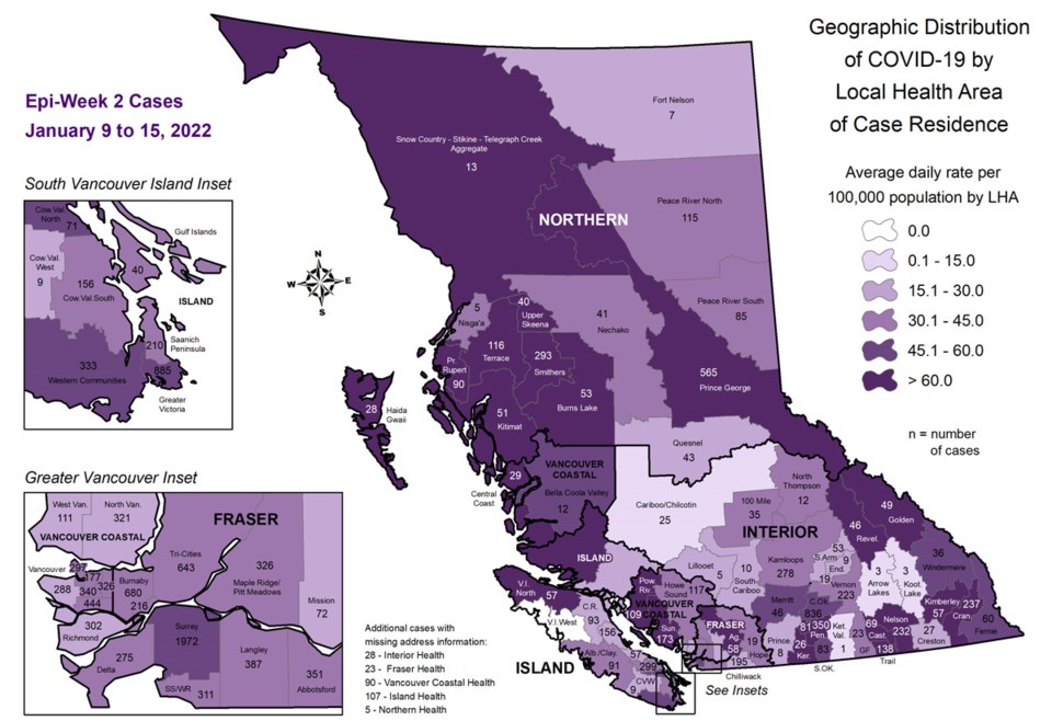 COVID map Jan 20
