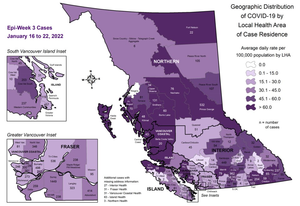 COVID map Jan 27