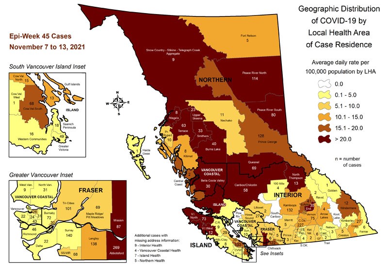 COVID map Nov 19