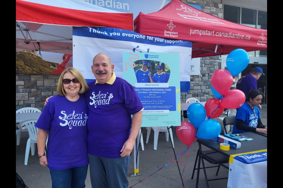 Parkinson SuperWalk volunteer, Shirley Bond, and Selen Alpay, community leader and owner of Canadian Tire in Prince George, hosted the End of Summer BBQ for Parkinson PG where people could learn more about the disease, register for the upcoming walk set for Saturday, Sept. 6 at Lheidli T'enneh Memorial Park and grab a burger or hot dog by donation on Thursday until 2 p.m.