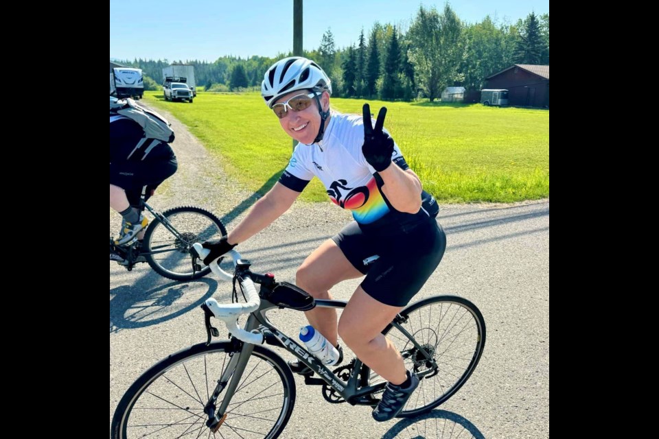 Karin Piche is the captain of the Wheelin' Warriors of the North, a team who used to participate in the 200-km ride from Cloverdale to Hope to raise funds for the BC Cancer Foundation. Moving forward the team will participate in the Workout to Conquer Cancer in May.