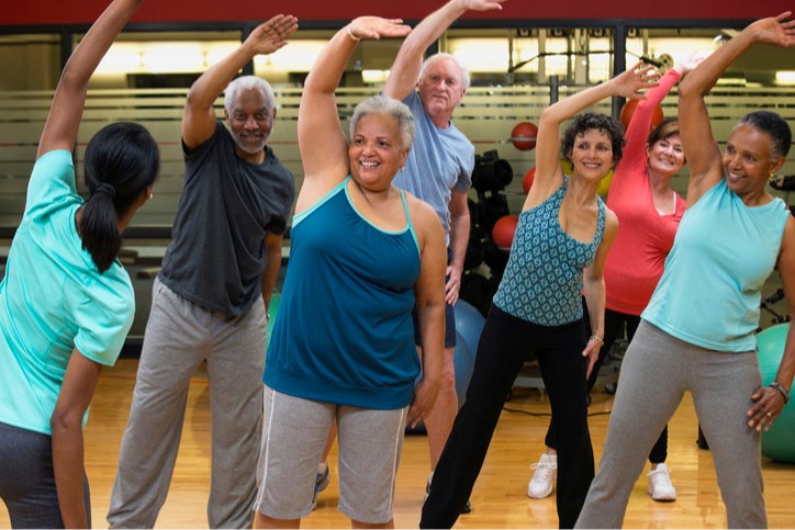 DICE seniors working out web