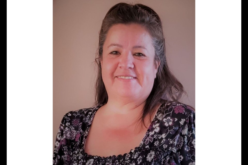 Dorthy Stewart gets a $2,000 as a Council of Forests scholarship towards her studies of human resources at Native Education Training College.