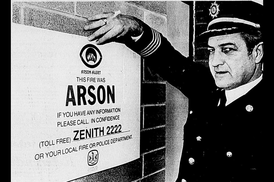 Harold Dornbierer was the fire chief of Prince George for 20 years. 
