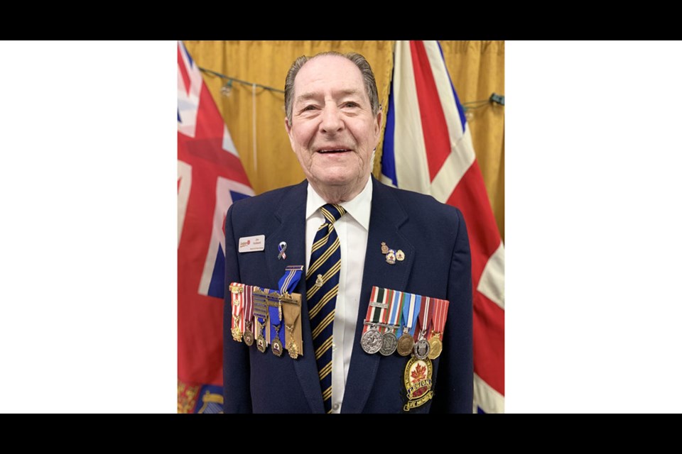 Prince George Legion member Jim Hubbard recently received the Royal Canadian Legion's highest honour, the Meritorious Service Medal.