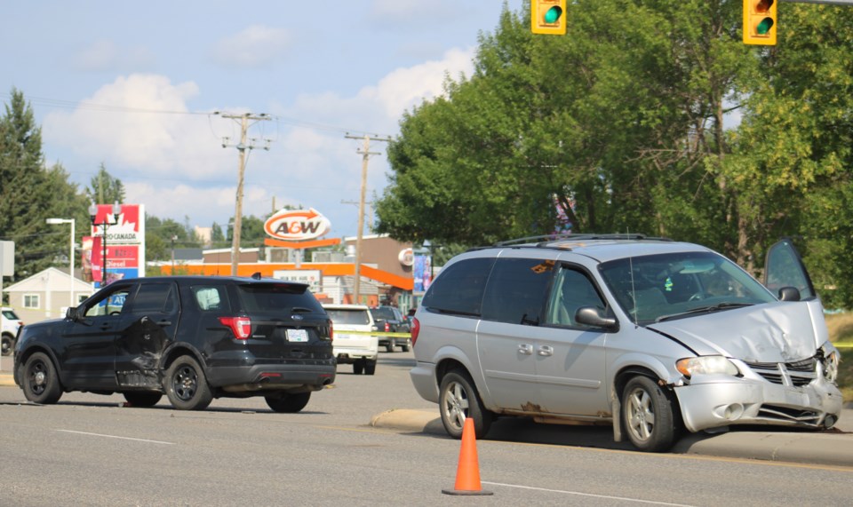 collision, 20th and Highway 16 - July 25, 2021