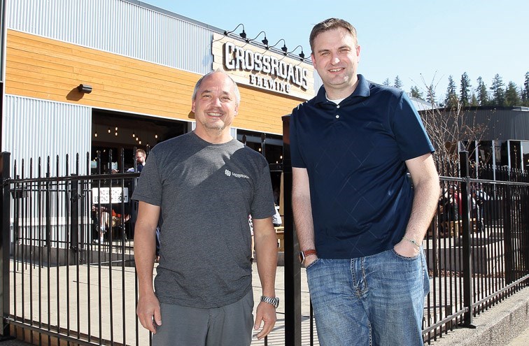 CrossRoads Brewing owners Daryl Leiski and Bjorn Butow