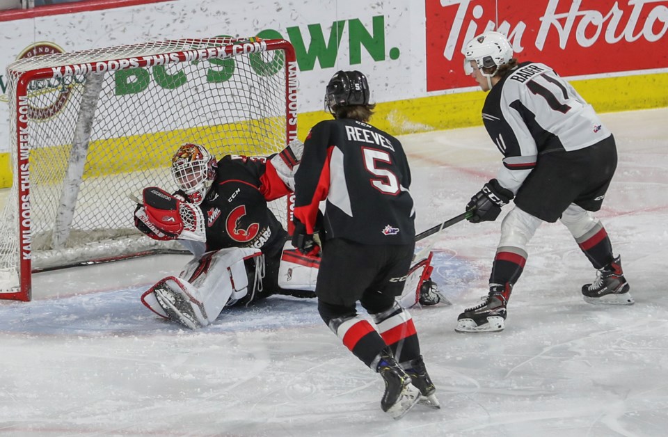 06 Cougars Taylor Gauthier makes save of the game off Byce Bader May 2 2021