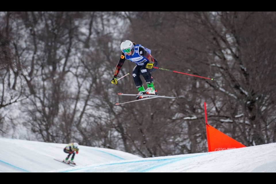 Tiana Gairns of Prince George finished eighth Saturday at the women's World Cup ski cross at Secret Garden, China. The race was a test event for the 2022 Beijing Olympics. 