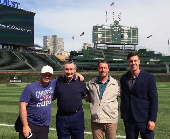 The Young boys from Prince George were introduced to Wrigley Field, home of the Chicago Cubs, in September 2018, when Jared Young was named the Cubs' minor league player of the year.