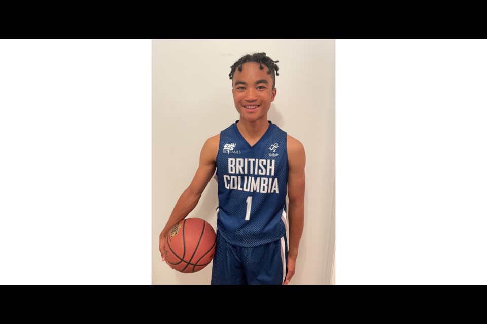 Jinichi Cronje is the only Grade 7 player on the Zone 8 BC Summer Games U14 (5 on 5) basketball team in Prince George July 21 to 24 and he's also heading to the nationals for Karate, too.