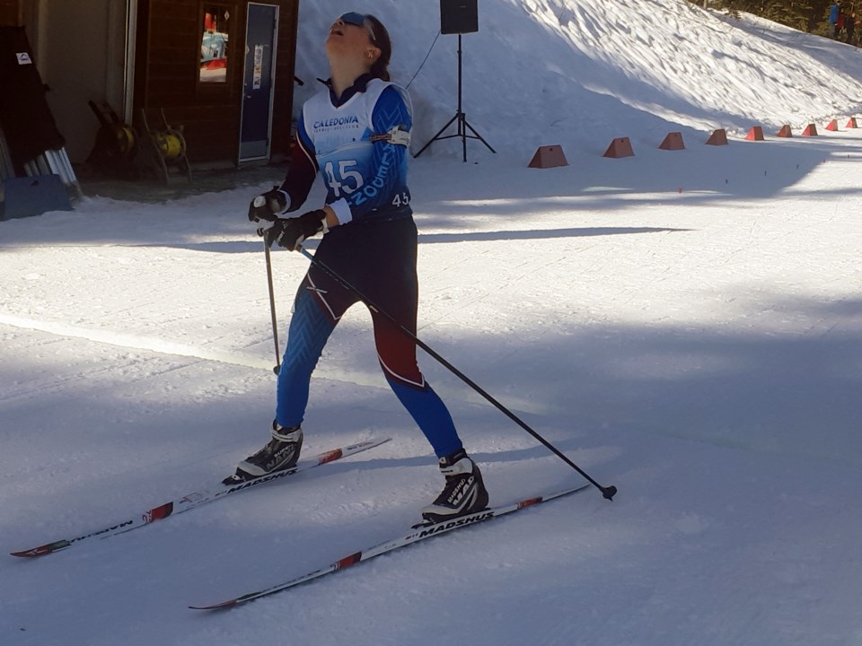 Biathlon nationals 2022 Aliah Turner senior girls pursuit finish