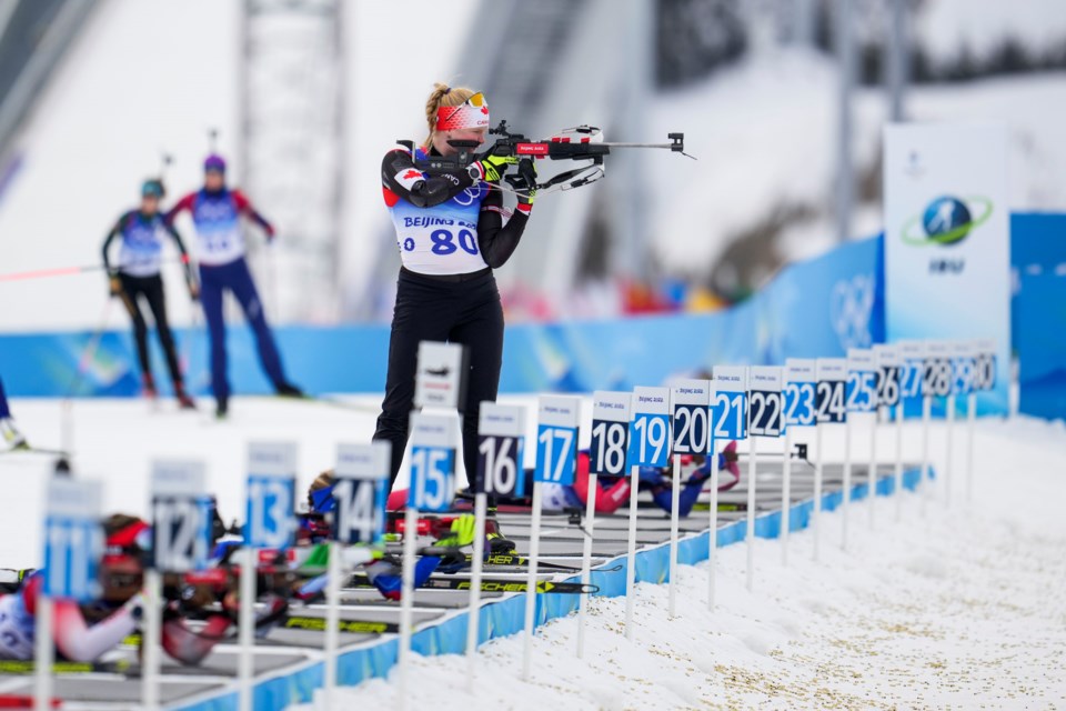 Sarah Beaudry biathlon sprint 20220211