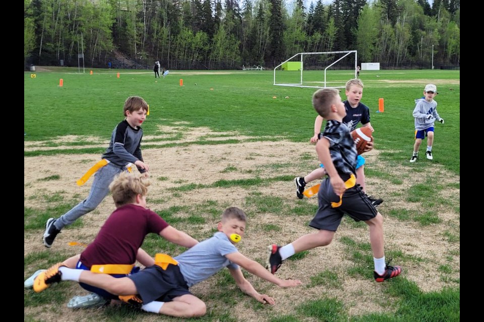 Kids playing in the Prince George Kodiaks flag football league will have their season-ending jamboree this Saturday at PGSS field.