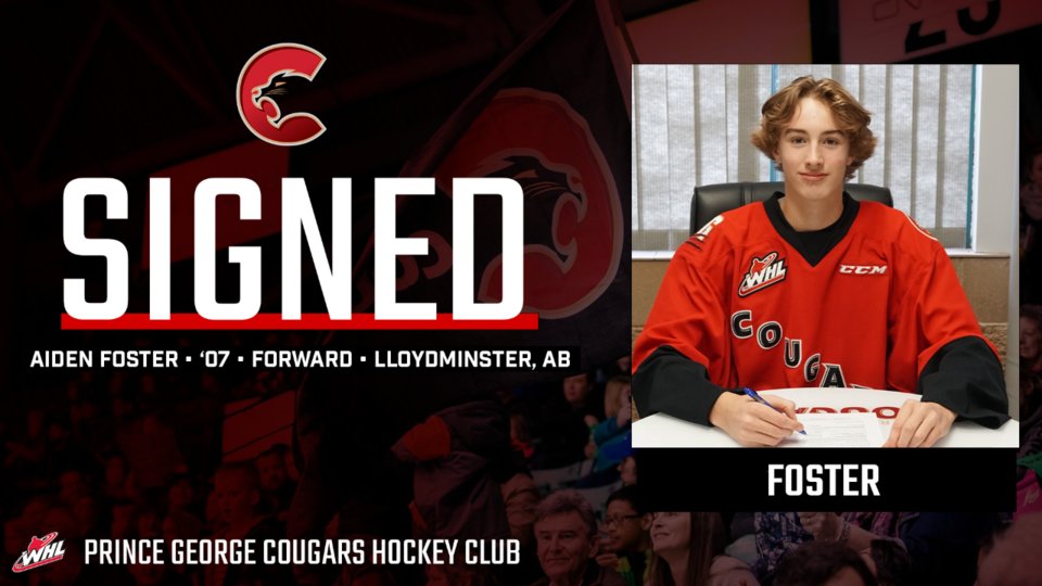 Cougars sign Aiden Foster