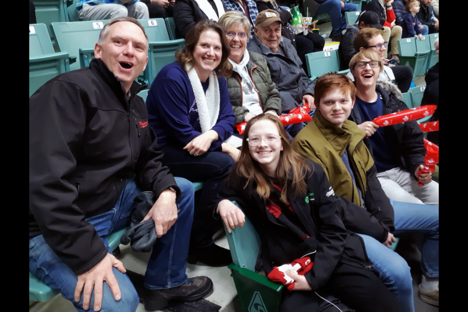 The Connor Bedard cheering section, led by the Engstrom family of Prince George, was out in full force to show their love for the Regina Pats centre in Friday's sold-out game against the Cougars at CN Centre.
