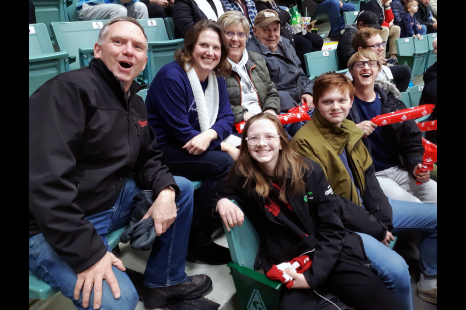 The Connor Bedard cheering section, led by the Engstrom family of Prince George, was out in full force to show their love for the Regina Pats centre in Friday's sold-out game against the Cougars at CN Centre.
