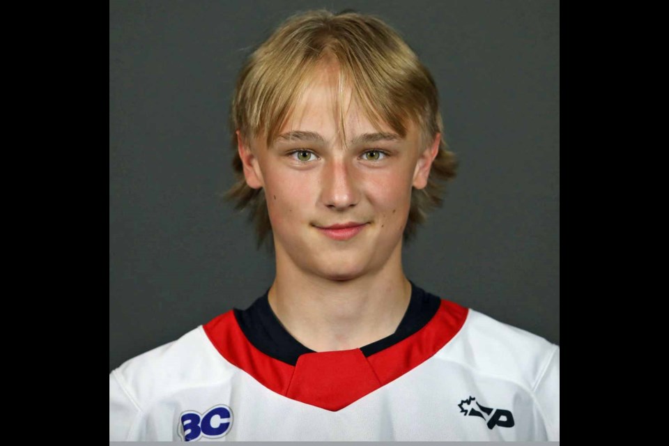 Fifteen-year-old Cariboo Cougars 15U left winger Kadric Mujcin of Prince George was selected in the fifth round by his hometown Cougars in the WHL Prospects Draft on Thursday, May 8, 2025.