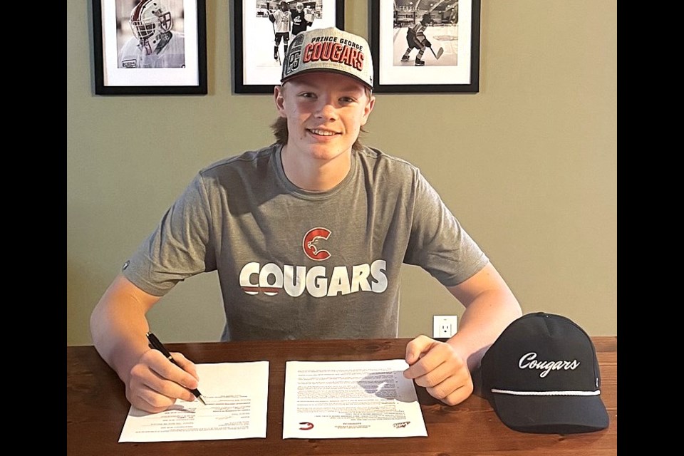 The Prince George Cougars announced on June 30, 2025 they've signed goalie prospect Kole Anderosov to a WHL Scholarship and Development Agreement