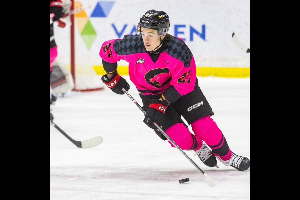 Cougars centre Riley Heidt led the Cats to an 8-1 win over the visiting Seattle Thunderbirds Monday at CN Centre with two goals and an assist.