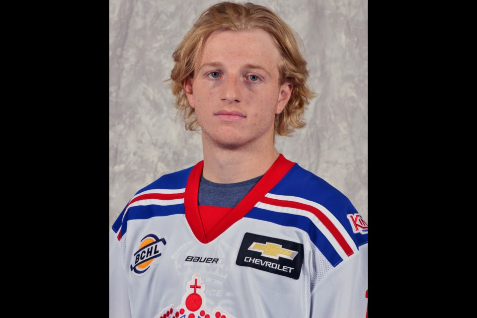 Spruce Kings defenceman Dylan Schives collected his first BCHL point Friday in the Kings' 8-1 victory over the Merritt Centennials.
