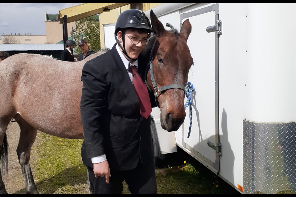 Para-equestrian Nathan Seifert is seen here with Tramp. The pair recently qualified to compete at the BC Summer Games that takes place in Prince George in July.