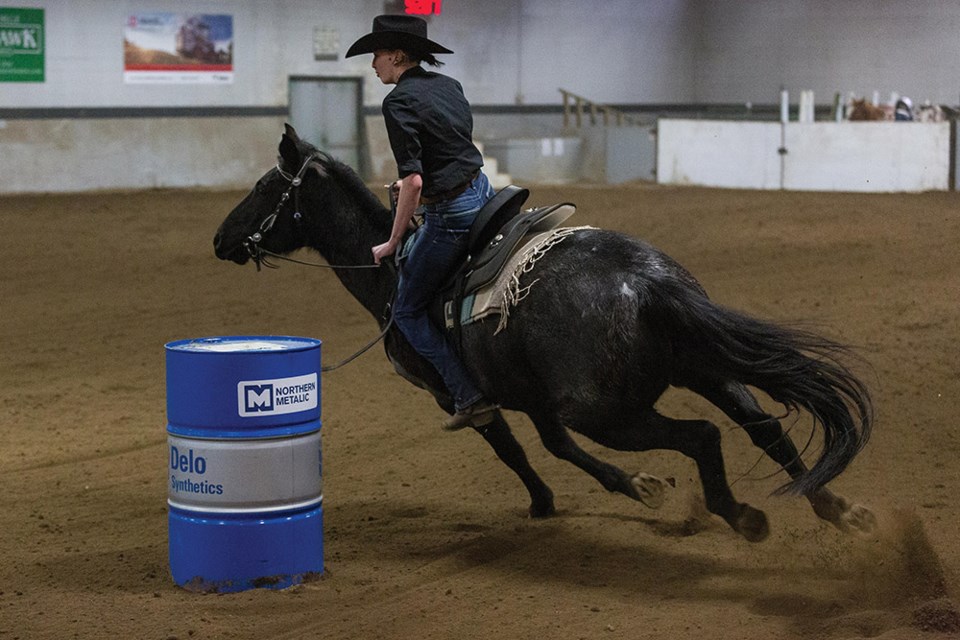 Prince George Rodeo Association Barrel Race Jan 16/22 14