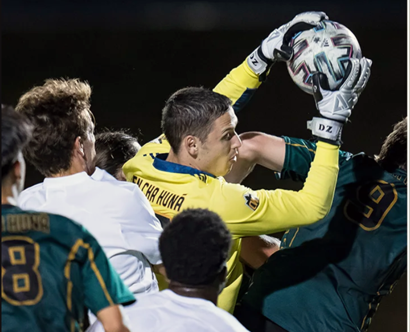 UNBC men's soccer Daniel Zadravec vs UBC Sept 30 2022