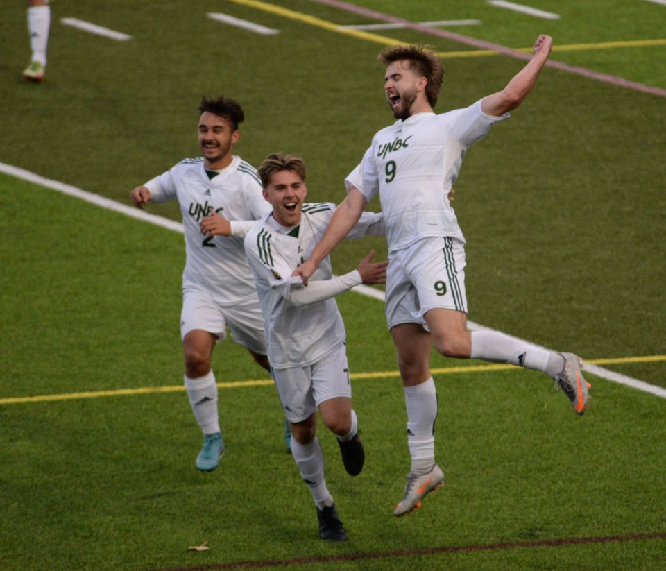 UNBC men's soccer Henman vs Sask Sept 23 22