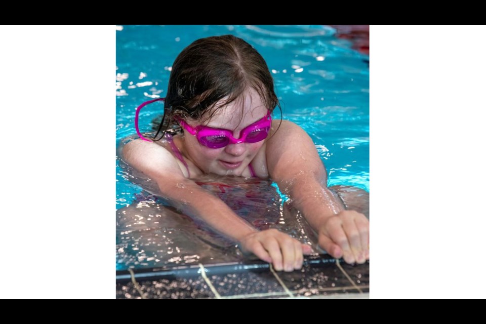Brooklyn Sherba is seen here during one of her many swim practices ahead of the Special Olympics BC Summer Games that will be held in Prince George from July 10-12. 
