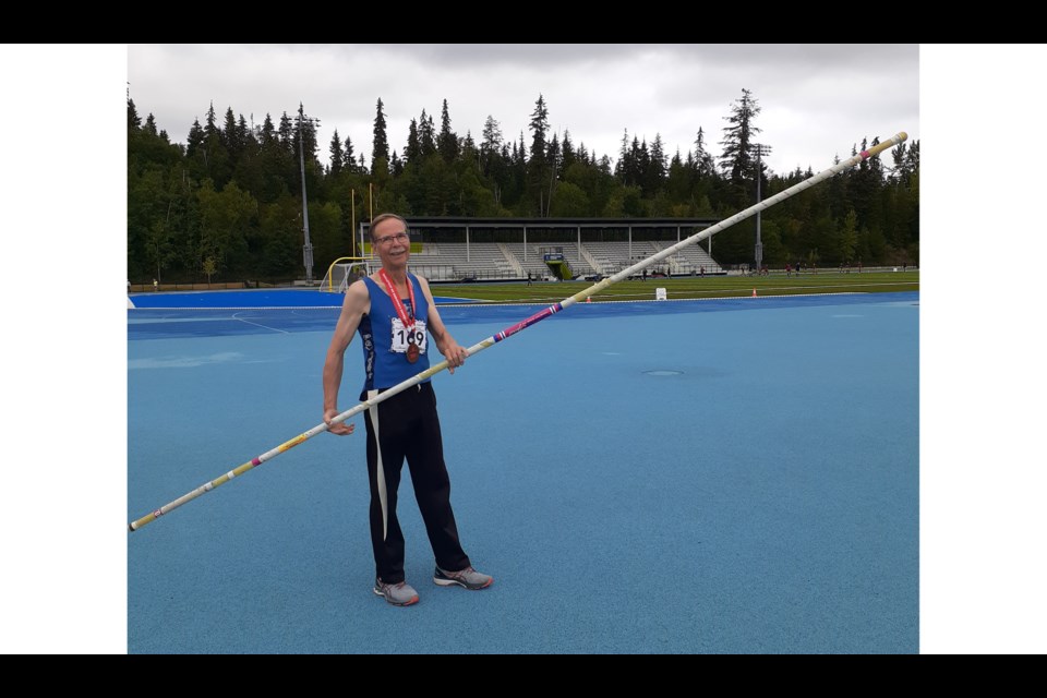 Tuomas Ukonmaanaho, 77-year-old masters athlete, returns to Prince George from the Canadian Masters Championships held in Regina recently with six gold medals.