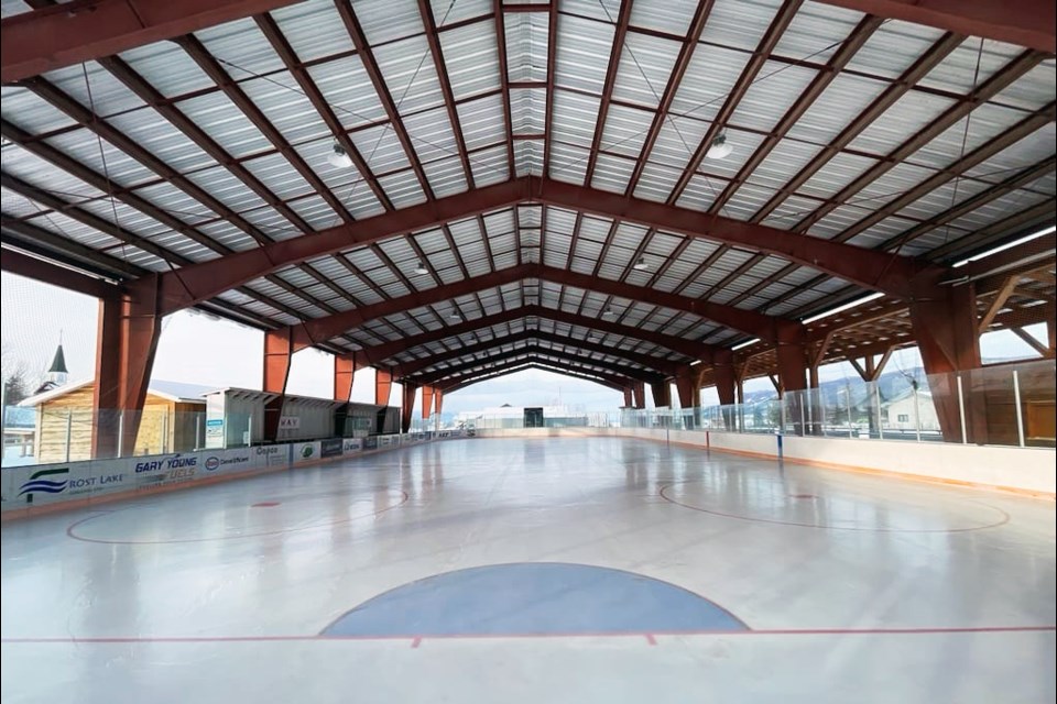 The outdoor ice at Ernie Sam Memorial Arena in Fort St. James is in perfect shape for this weekend's Winter Classic. 